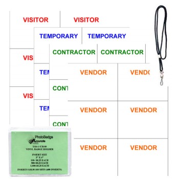 Visitor Pack 3" x 4" + Lanyard